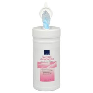 Disinfectant for surfaces 72% 20x20cm in jar 150pcs