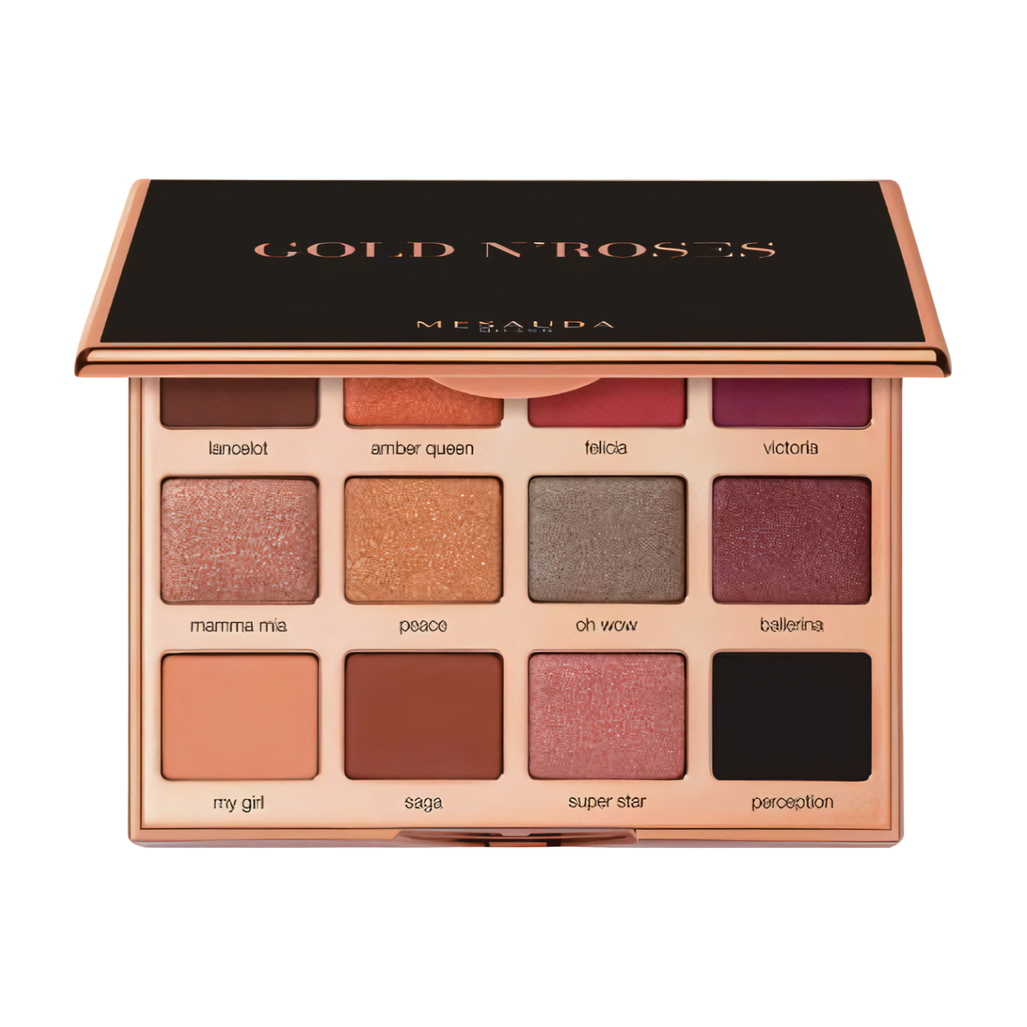 Mesauda Milano Gold 'N Roses 12 Luomiväri paletti