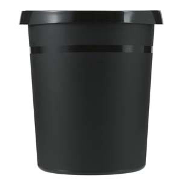 Roskakori pyöreä matta musta18L