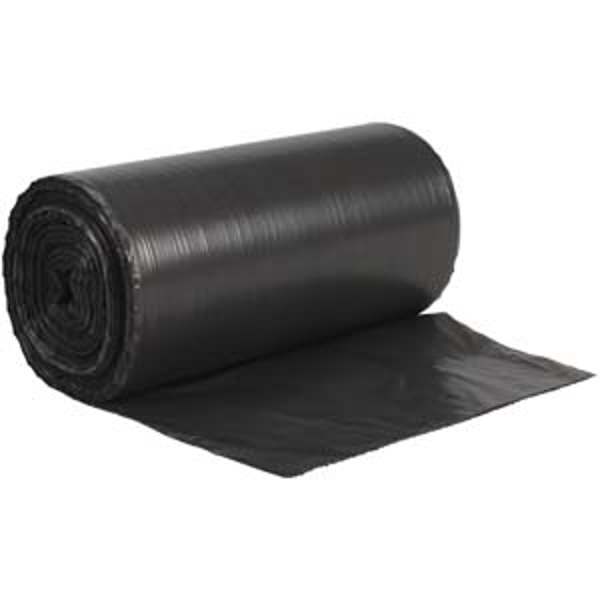 Roskapussi 30L musta 50x70 10my 1rll (50kpl/rll)