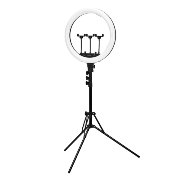 Glow 18" 45W rengasvalo jalustalla