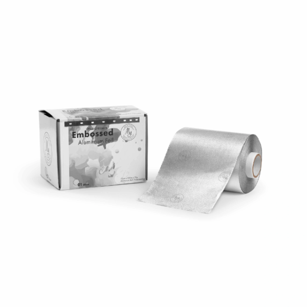 Embossed folio silver 12cm x 100m