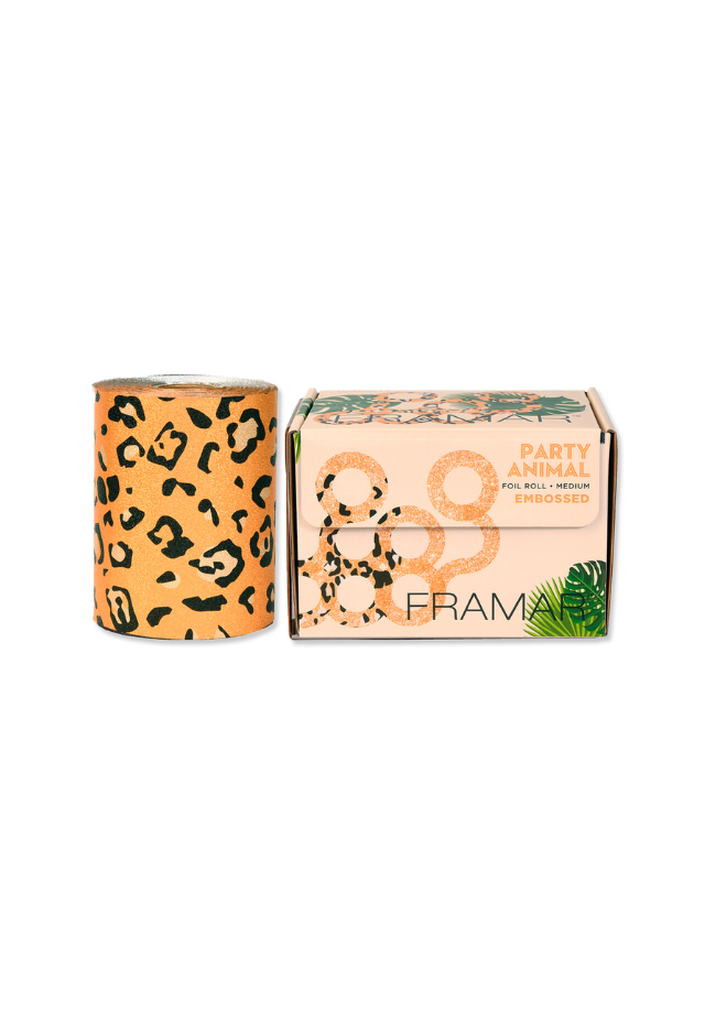 FRAMAR Embossed Roll -foliorulla, Party Animal (12,7cm x 97,5 m) - Image 2