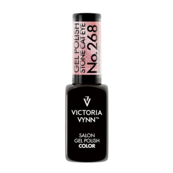 Viktoria Vynn Gel Politur Stein Cat Eye Nr. 268 Rosenquarz 8 ml