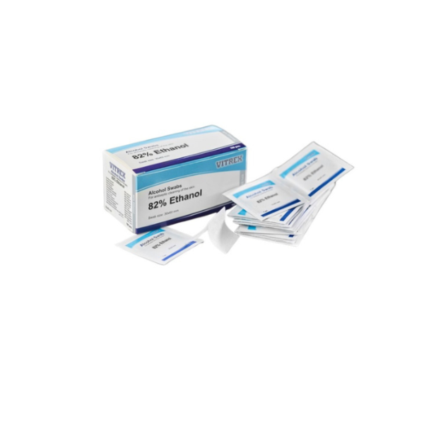 Injektiopyyhe 3x3cm (2krs) 82% etanoli 100 kpl