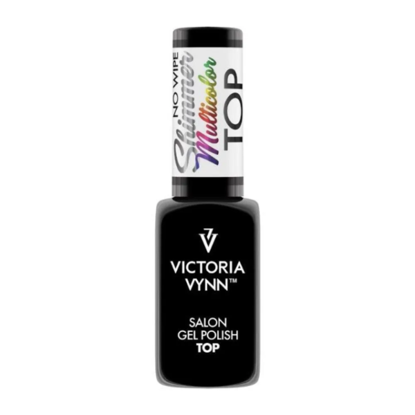 Victoria Vynn Top No Wipe Shimmer multicolor päällyslakka 8 ml