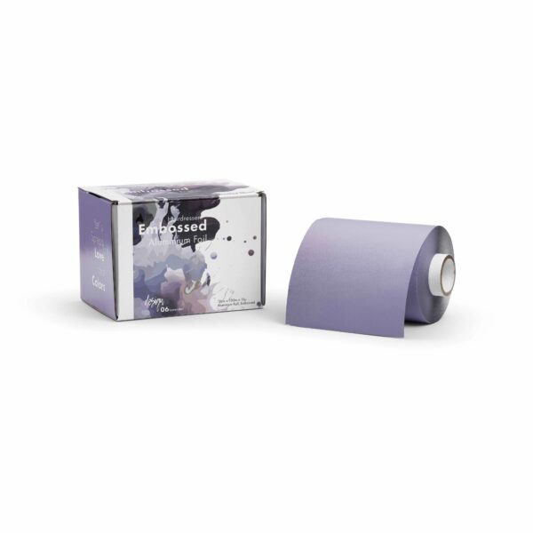 Embossed folio lavender 12cm x 100m